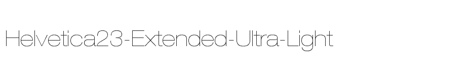 font Helvetica23-Extended-Ultra-Light download