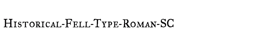 font Historical-Fell-Type-Roman-SC download