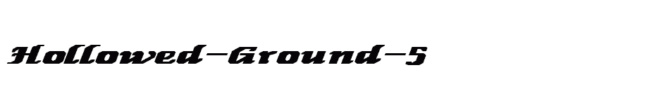 font Hollowed-Ground-5 download