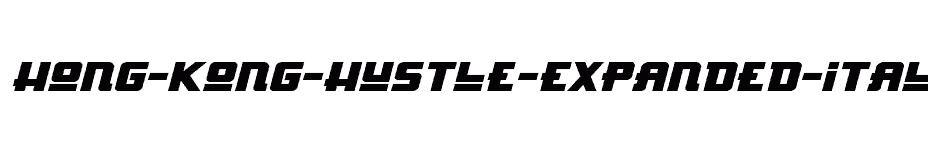 font Hong-Kong-Hustle-Expanded-Italic download