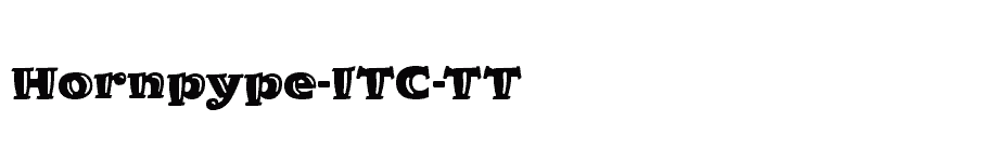 font Hornpype-ITC-TT download