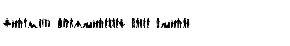 font Human-Silhouettes-Free-Four download