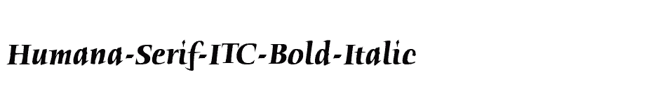 font Humana-Serif-ITC-Bold-Italic download