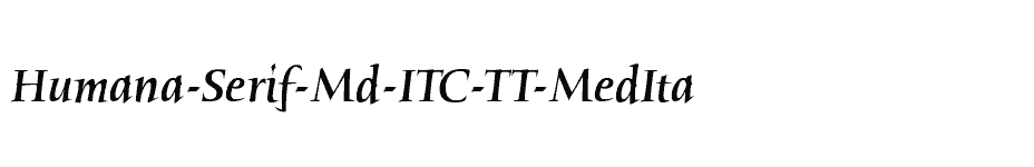 font Humana-Serif-Md-ITC-TT-MedIta download