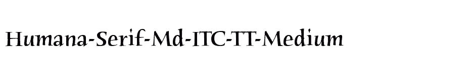 font Humana-Serif-Md-ITC-TT-Medium download