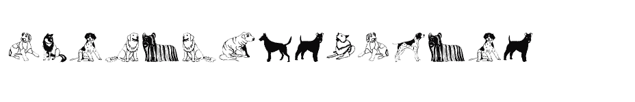 font Hunde-Dogs-Chiens download