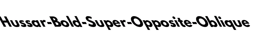 font Hussar-Bold-Super-Opposite-Oblique download