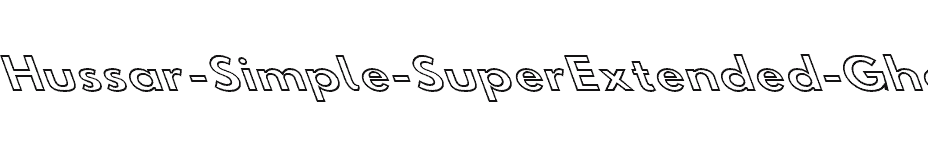 font Hussar-Simple-SuperExtended-Ghost-OppositeOblique3 download