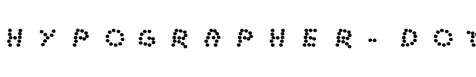 font Hypographer-Dot download