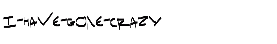 font I-have-gone-crazy download