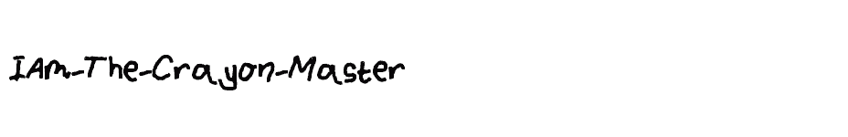 font IAm-The-Crayon-Master download
