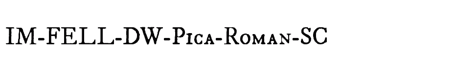 font IM-FELL-DW-Pica-Roman-SC download