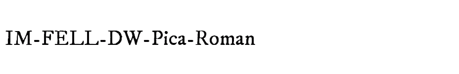 font IM-FELL-DW-Pica-Roman download