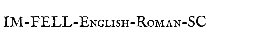 font IM-FELL-English-Roman-SC download