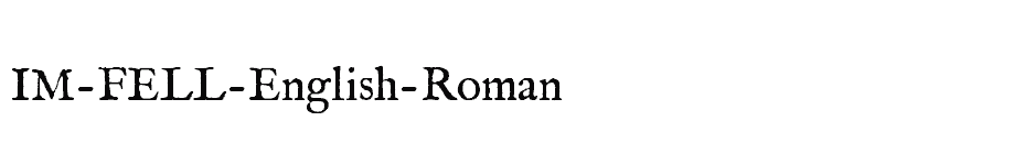 font IM-FELL-English-Roman download