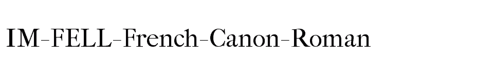 font IM-FELL-French-Canon-Roman download