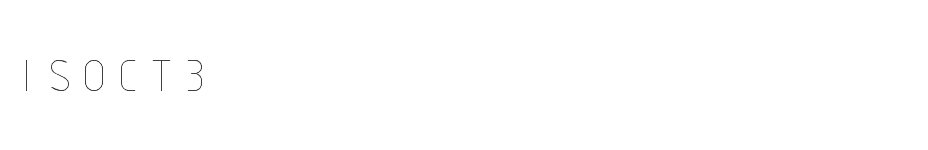font ISOCT3 download