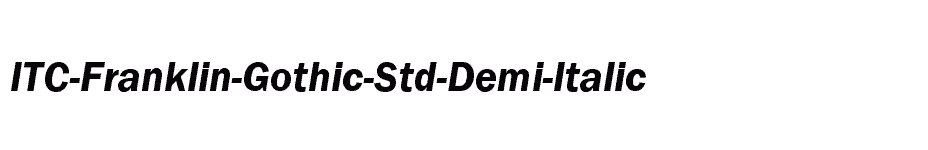 font ITC-Franklin-Gothic-Std-Demi-Italic download