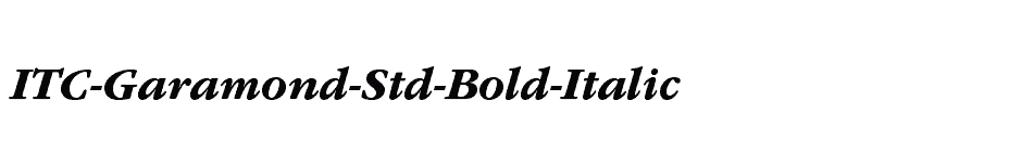 font ITC-Garamond-Std-Bold-Italic download