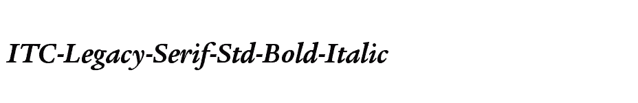 font ITC-Legacy-Serif-Std-Bold-Italic download