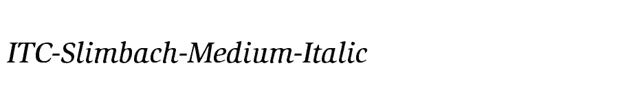 font ITC-Slimbach-Medium-Italic download