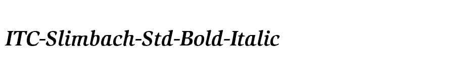 font ITC-Slimbach-Std-Bold-Italic download