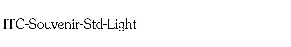 font ITC-Souvenir-Std-Light download