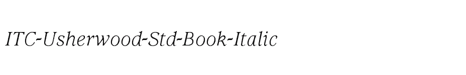 font ITC-Usherwood-Std-Book-Italic download