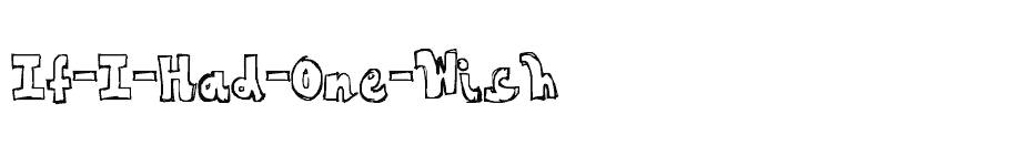 font If-I-Had-One-Wish download