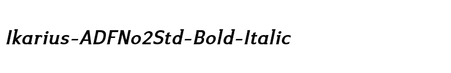 font Ikarius-ADFNo2Std-Bold-Italic download