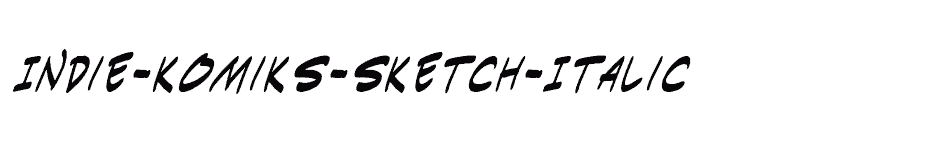 font Indie-Komiks-Sketch-Italic download