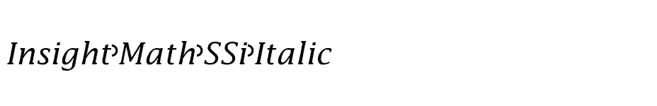 font Insight-Math-SSi-Italic download