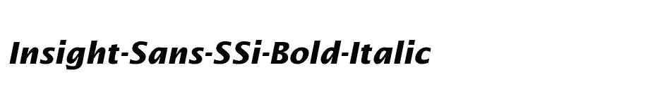 font Insight-Sans-SSi-Bold-Italic download