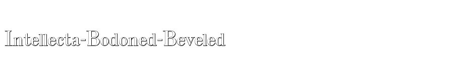 font Intellecta-Bodoned-Beveled download