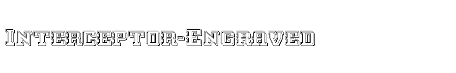 font Interceptor-Engraved download