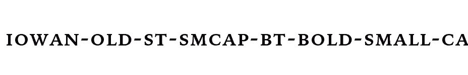 font Iowan-Old-St-SmCap-BT-Bold-Small-Cap download