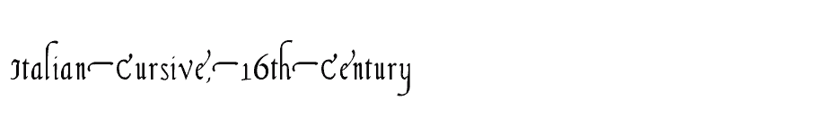font Italian-Cursive,-16th-Century download