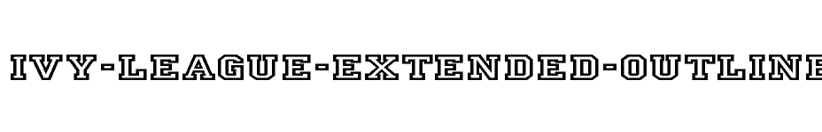 font Ivy-League-Extended-Outline download