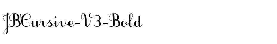 font JBCursive-V3-Bold download