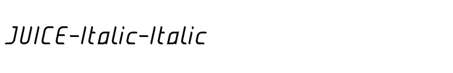 font JUICE-Italic-Italic download
