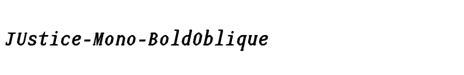 font JUstice-Mono-BoldOblique download