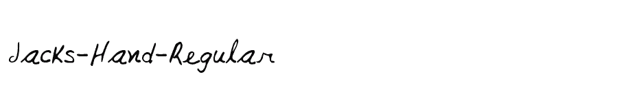 font Jacks-Hand-Regular download