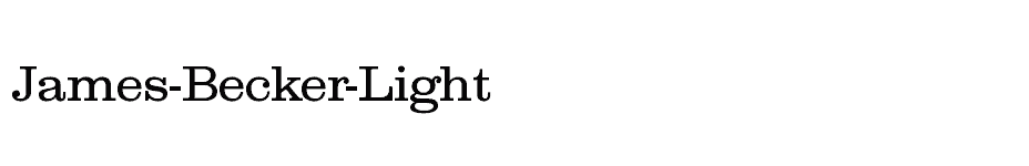 font James-Becker-Light download