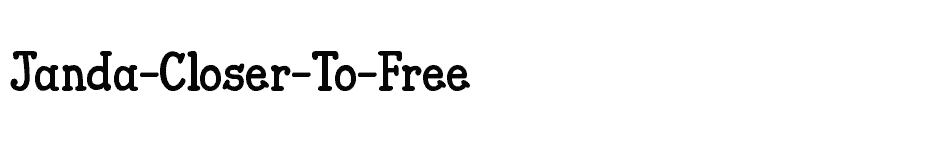 font Janda-Closer-To-Free download