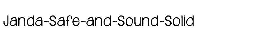 font Janda-Safe-and-Sound-Solid download