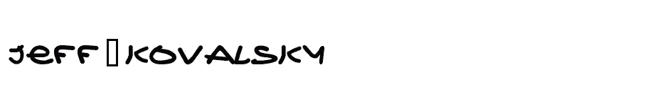 font Jeff-Kovalsky download