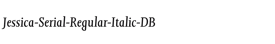 font Jessica-Serial-Regular-Italic-DB download