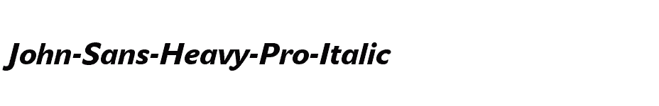 font John-Sans-Heavy-Pro-Italic download