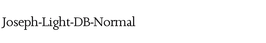 font Joseph-Light-DB-Normal download