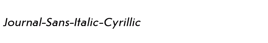font Journal-Sans-Italic-Cyrillic download